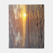 Couverture Polaire Photo 18 coucher du soleil sur l'océan (Devant)