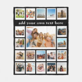 Couverture Polaire Photo 20 moderne Collage photo personnalisé (Devant)