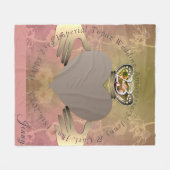 Couverture Polaire Photo 23e anniversaire du Mariage Claddagh Topaz (Devant (Horizontal))