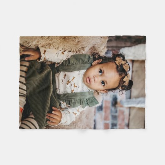 Couverture Polaire Photo bébé (Devant (Horizontal))