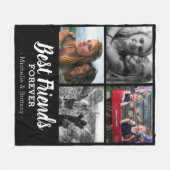 Couverture Polaire Photo Best Friends moderne (Devant (Horizontal))
