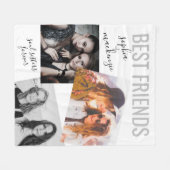 Couverture Polaire Photo Bestie moderne Pseudo personnalisé Nom BFF (Devant (Horizontal))