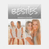 Couverture Polaire Photo | Bestie | Personnalisé | BFF (Devant)