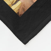 Couverture Polaire Photo Collage 45 Modèle photo noir personnalisé (Coin)