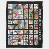 Couverture Polaire Photo Collage 45 Modèle photo Texte personnalisé n (Devant)