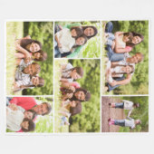 Couverture Polaire Photo Collage 6 images (Devant (Horizontal))