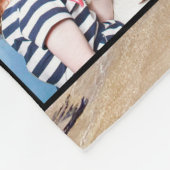 Couverture Polaire Photo Collage Beach Nous sommes la famille (Coin)