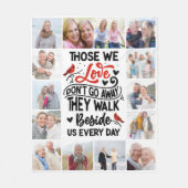 Couverture Polaire Photo Collage Citation du Cardinal Memorial (Devant)