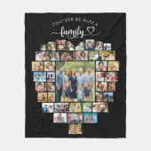 Couverture Polaire Photo Collage Coeur Ensemble Nous Fabriquons Une F (Devant)