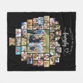 Couverture Polaire Photo Collage Coeur Ensemble Nous Fabriquons Une F (Devant (Horizontal))