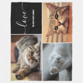 Couverture Polaire Photo Collage Cute Cats Personnalisé  (Devant)