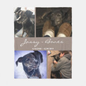 Couverture Polaire Photo Collage de collection de animaux de compagni (Devant)