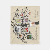 Couverture Polaire Photo Collage Family Tree Modèle Personnalisé (Devant)