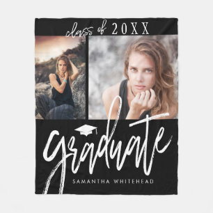 Couverture Polaire Photo Collage Graduation Fleece Blanket