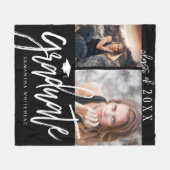 Couverture Polaire Photo Collage Graduation Fleece Blanket (Devant (Horizontal))