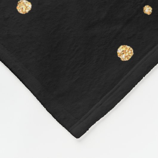 Couverture Polaire Photo collage parties scintillant or 6 photo nom i (Coin)