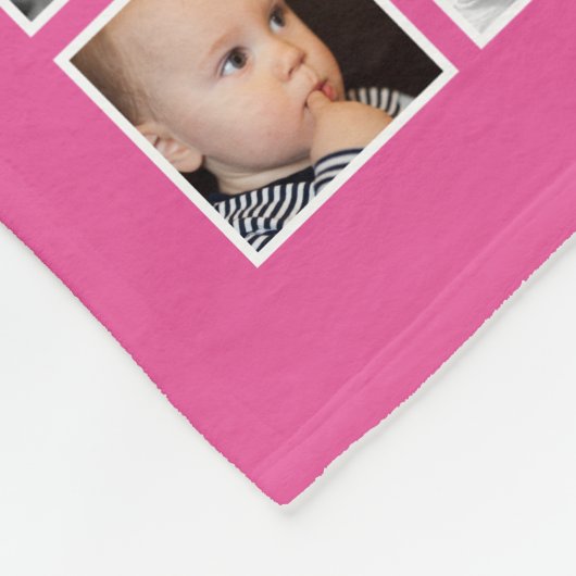 Couverture Polaire Photo Collage Personnalisé 25 Photo do-it-yourself (Coin)