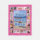 Couverture Polaire Photo Collage Personnalisé 25 Photo do-it-yourself (Devant)