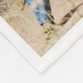 Couverture Polaire Photo Collage Retro Famille 14 Photos (Coin)