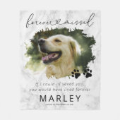 Couverture Polaire Photo commémorative de l'animal de compagnie (Devant)