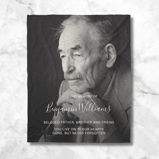 Couverture Polaire Photo commémorative personnalisée Souvenir Fleece 