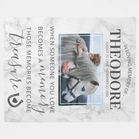 Couverture Polaire Photo commémorative pour animaux de compagnie (Devant (Horizontal))