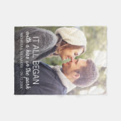 Couverture Polaire Photo Couples Où Tout A Commencé Personnalisé (Devant (Horizontal))