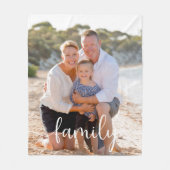 Couverture Polaire Photo de calligraphie familiale (Devant)