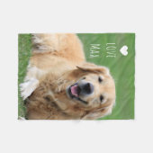 Couverture Polaire Photo de chien personnalisée (Devant (Horizontal))