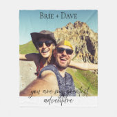 Couverture Polaire Photo de couple (Devant)