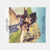 Couverture Polaire Photo de couple (Devant (Horizontal))