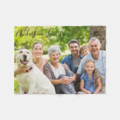 Couverture Polaire Photo de famille (Devant (Horizontal))