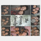 Couverture Polaire Photo de famille Collage Blanche polaire (Devant (Horizontal))