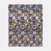 Couverture Polaire Photo de famille Collage Couette foncée Regardez 2 (Devant)