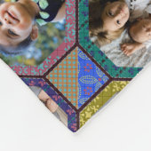 Couverture Polaire Photo de famille Collage Couette foncée Regardez 2 (Coin)