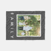 Couverture Polaire Photo de famille cosy et mignonne (Devant (Horizontal))