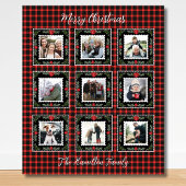 Couverture Polaire Photo de famille de Noël