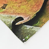 Couverture Polaire Photo de fond du toit de bardeaux vert (Coin)