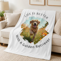Photo de Golden Retriever La vie est meilleure