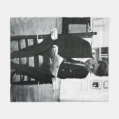 Couverture Polaire Photo de John F. Kennedy 2 (Devant (Horizontal))