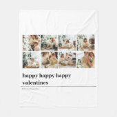 Couverture Polaire Photo de la famille Collage | Heureux Valentines (Devant)