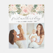 Couverture Polaire Photo de la Fête des mères (Devant)