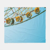 Couverture Polaire Photo de la roue verte Ferris (Devant (Horizontal))