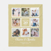 Couverture Polaire Photo de l'anniversaire du Mariage Parents (Devant)