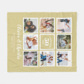 Couverture Polaire Photo de l'anniversaire du Mariage Parents (Devant (Horizontal))