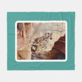 Couverture Polaire photo de léopard nuageux nature faune exotique (Devant (Horizontal))