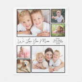 Couverture Polaire Photo de Mom Love You (Devant)