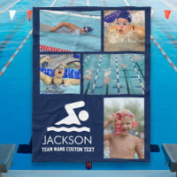 Photo de natation personnalisée Collage Nom du nag