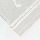 Couverture Polaire Photo de Noël personnalisée rennes gris (Coin)