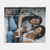 Couverture Polaire Photo des meilleurs amis (Devant (Horizontal))